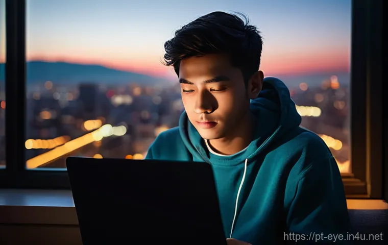 눈 충혈 치료법 - **Prompt 1: Digital Eye Strain and Exhaustion**
    "A young adult, mid-20s, with slightly red and t...