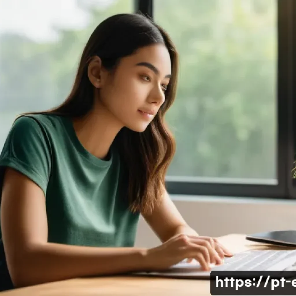 눈 건강 체크리스트 - **Prompt:** A young woman, appearing to be in her late 20s, with a relaxed and focused expression, i...